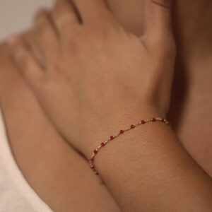 bracelet-en-argent-rhodier-pierres-rouge Bracelet en argent doré pierres amazonite 4