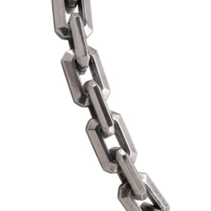 Bracelet homme argent maille facettée 5