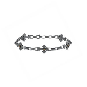 Bracelet homme gourmette argent croix templier 4