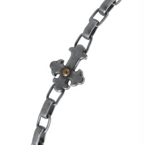 Bracelet homme gourmette argent croix templier 5