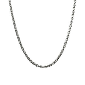 Chaine maille forçat facettée ras de coup argent 3
