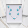 Coffret cadeaux bijoux argent femme pierres turquoise 2