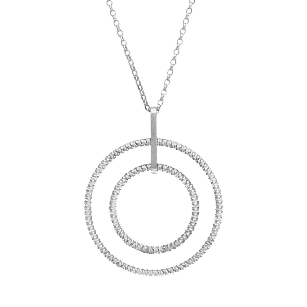 Circle of life silver necklace 1