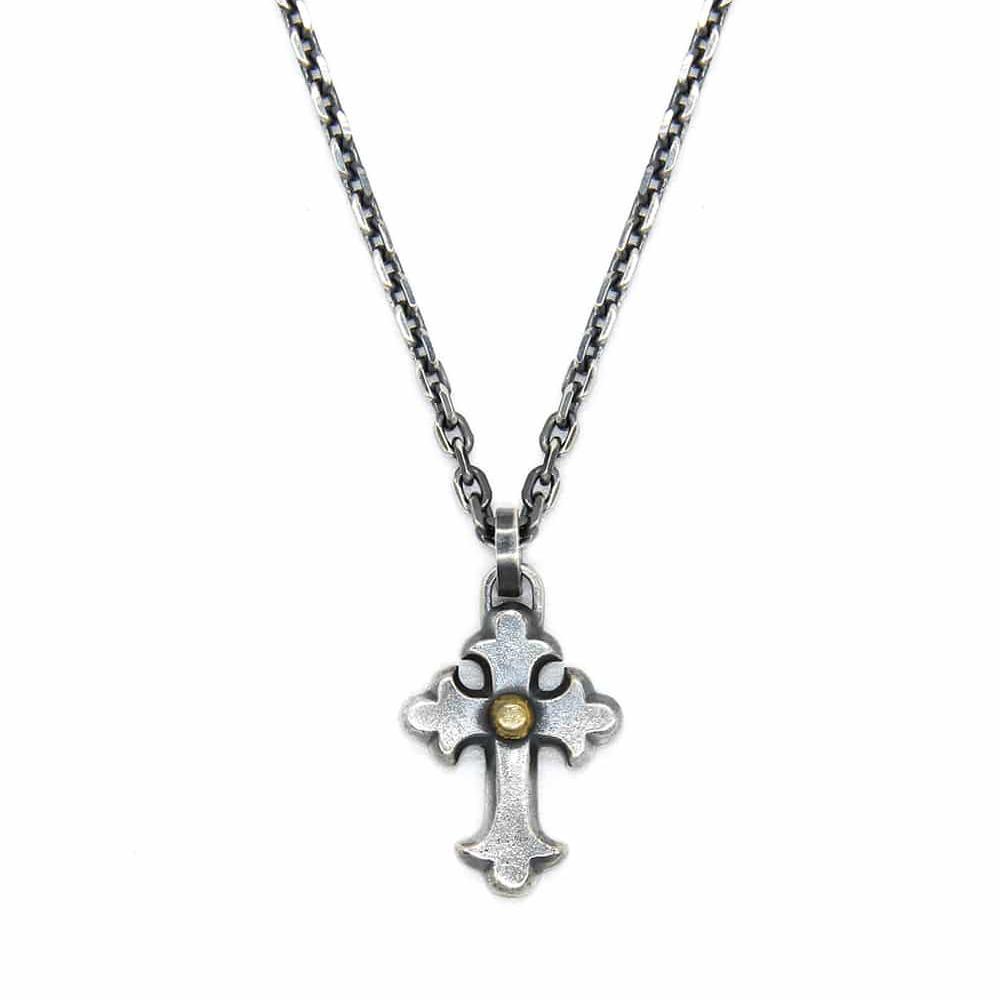 Templar cross silver necklace 1