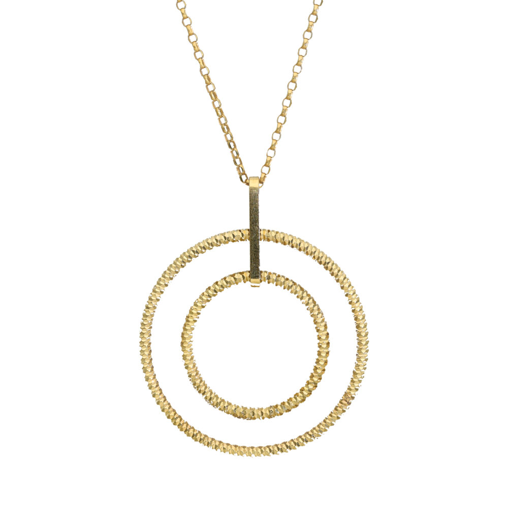Silver gilt circle of life necklace 1