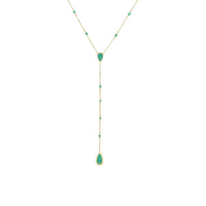 collier-argent-dore-cravate-pierres-onyx-vert Collier argent doré cravate pierres onyx vert 3