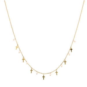 collier-argent-dore-croix-et-pierres-naturelles-spinelle-noires-copie Collier argent doré croix et pierres naturelles opale rose 3