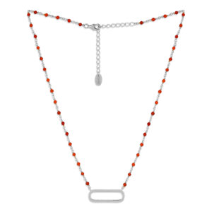 collier-argent-dore-lingot-et-pierres-naturelles-noir Collier argent rhodier lingot et pierres onyx naturelles rouge 5