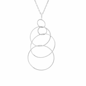 Collier argent rhodié diamanté Giorgia 3