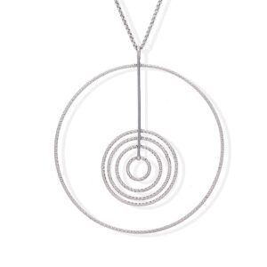 Collier argent rhodié diamanté Martina 4