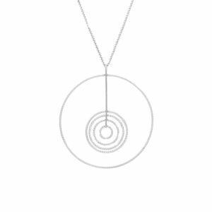 Collier argent rhodié diamanté Martina 3