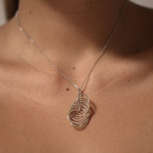 collier-argent-rhodie-dore-diamante-spirale-vertigo Collier argent rhodié doré diamanté spirale vertigo 4