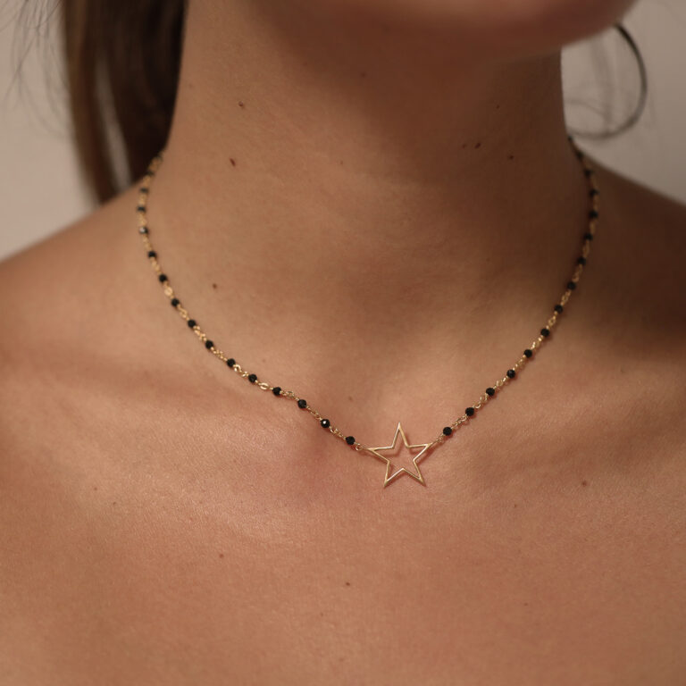 Mon CaJouX 2 en 1 Collier ou Bracelet Femme Rouge Étoile Argent