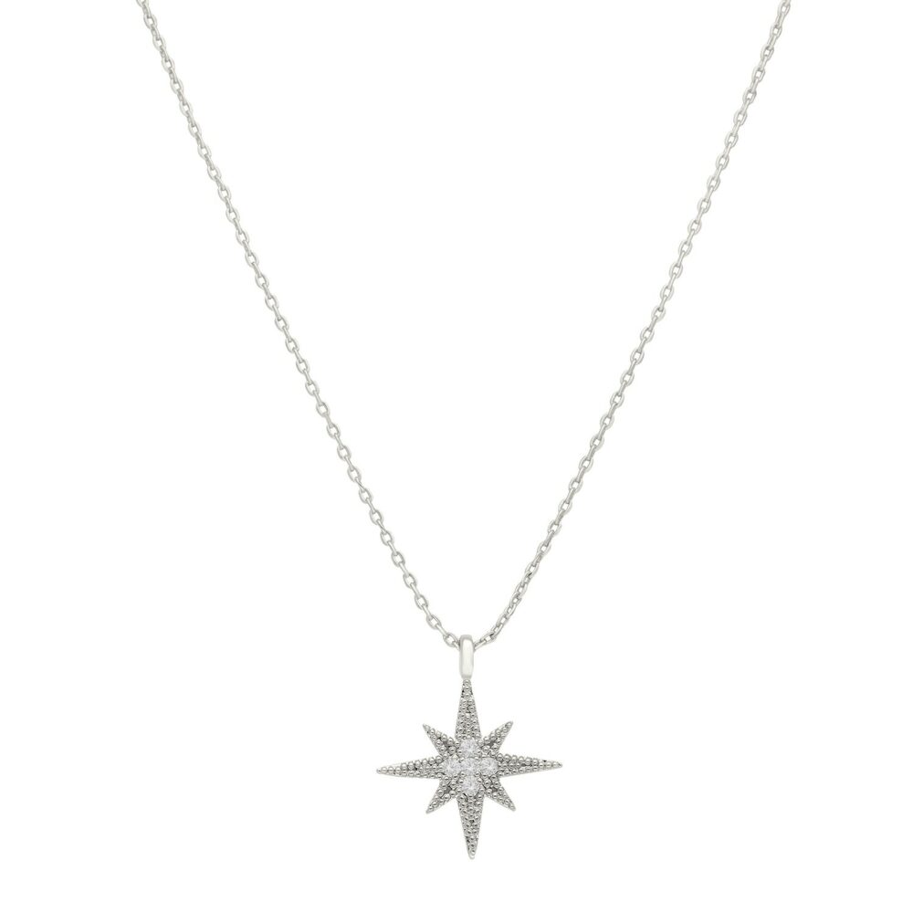 Silver star necklace set 1