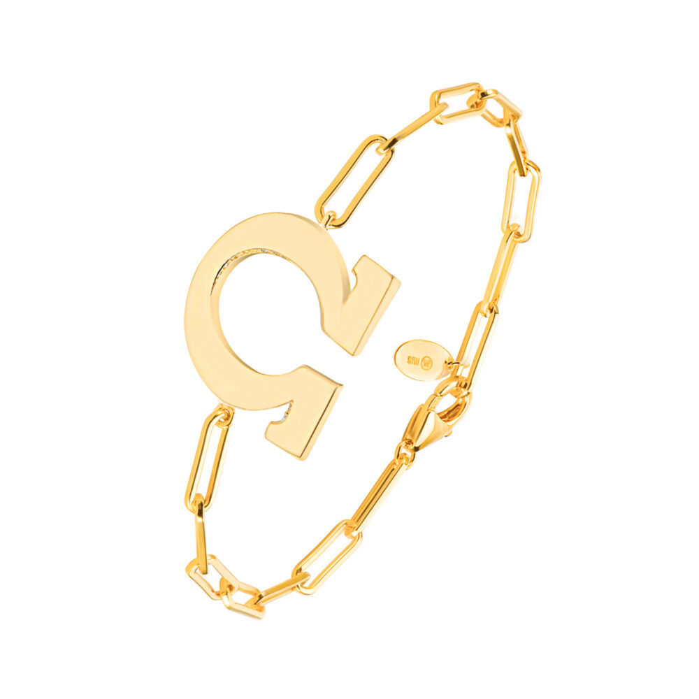 Bracelet chaine argent doré Omega 1