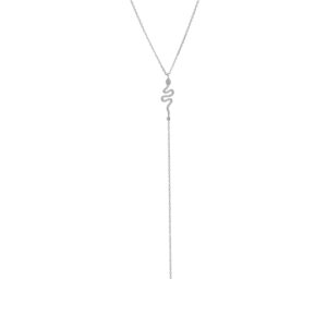 collier-cravate-argent-serpent-sertie-de-zirconium-blanc Collier cravate argent rhodié serpent sertie de zirconium blanc 3