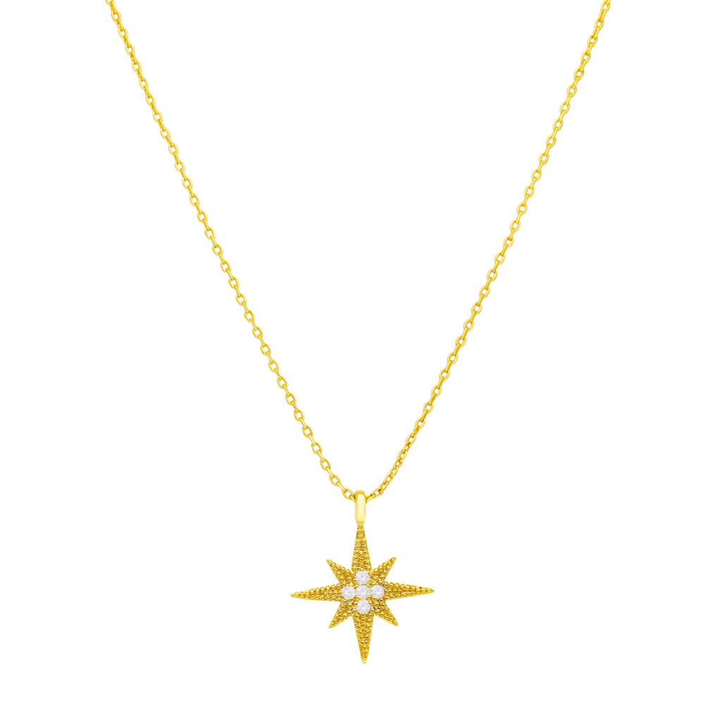 Golden star necklace set 1