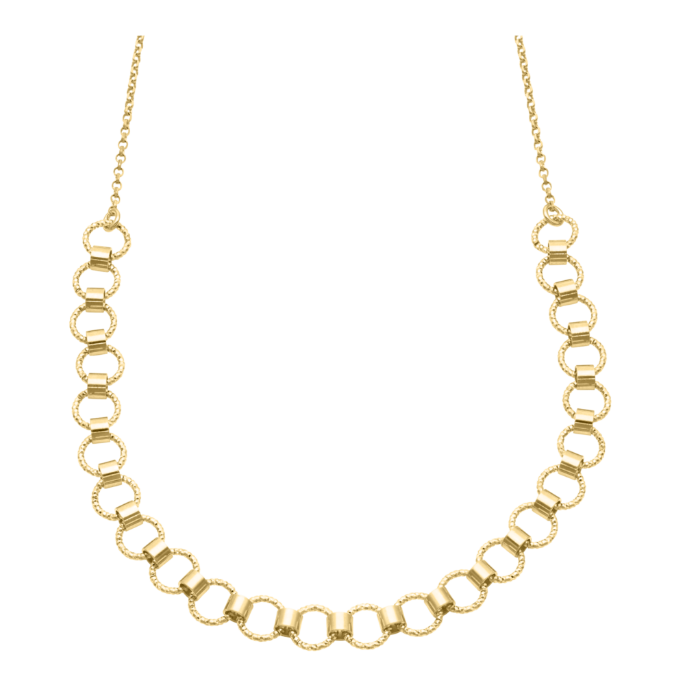 Modern Diamond Gold Silver Necklace 1