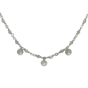 Collier en argent rhodié pierres naturelles labradorite pampilles labradorite 4