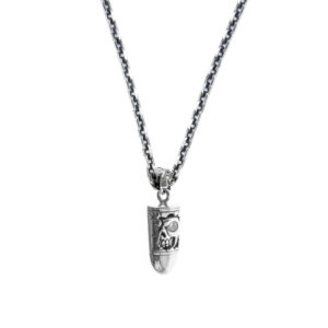 collier-homme-argent-balle-tete-de-mort Collier homme argent balle tête de mort 5