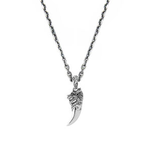 Collier homme argent griffe dragon 3