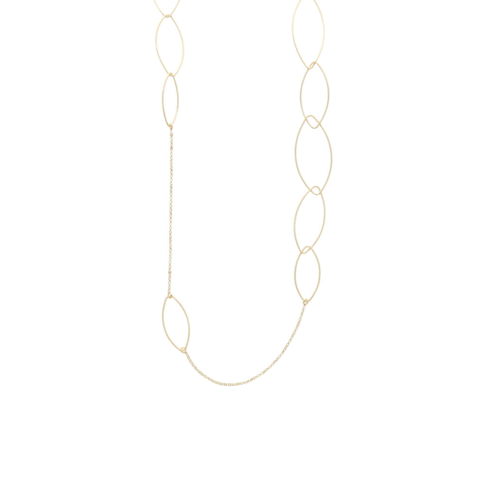 Collier sautoir argent doré diamanté santa