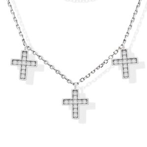 double-collier-argent-santa-serti-zirconium-blanc Double collier argent santa serti zirconium blanc 4