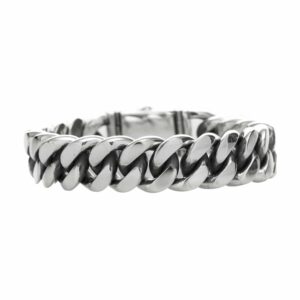 Gourmette bracelet argent grand modèle 6