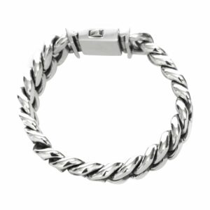 Gourmette bracelet argent grand modèle 8